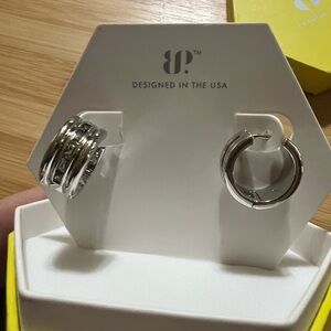 BP Silver Small Hoop Earrings